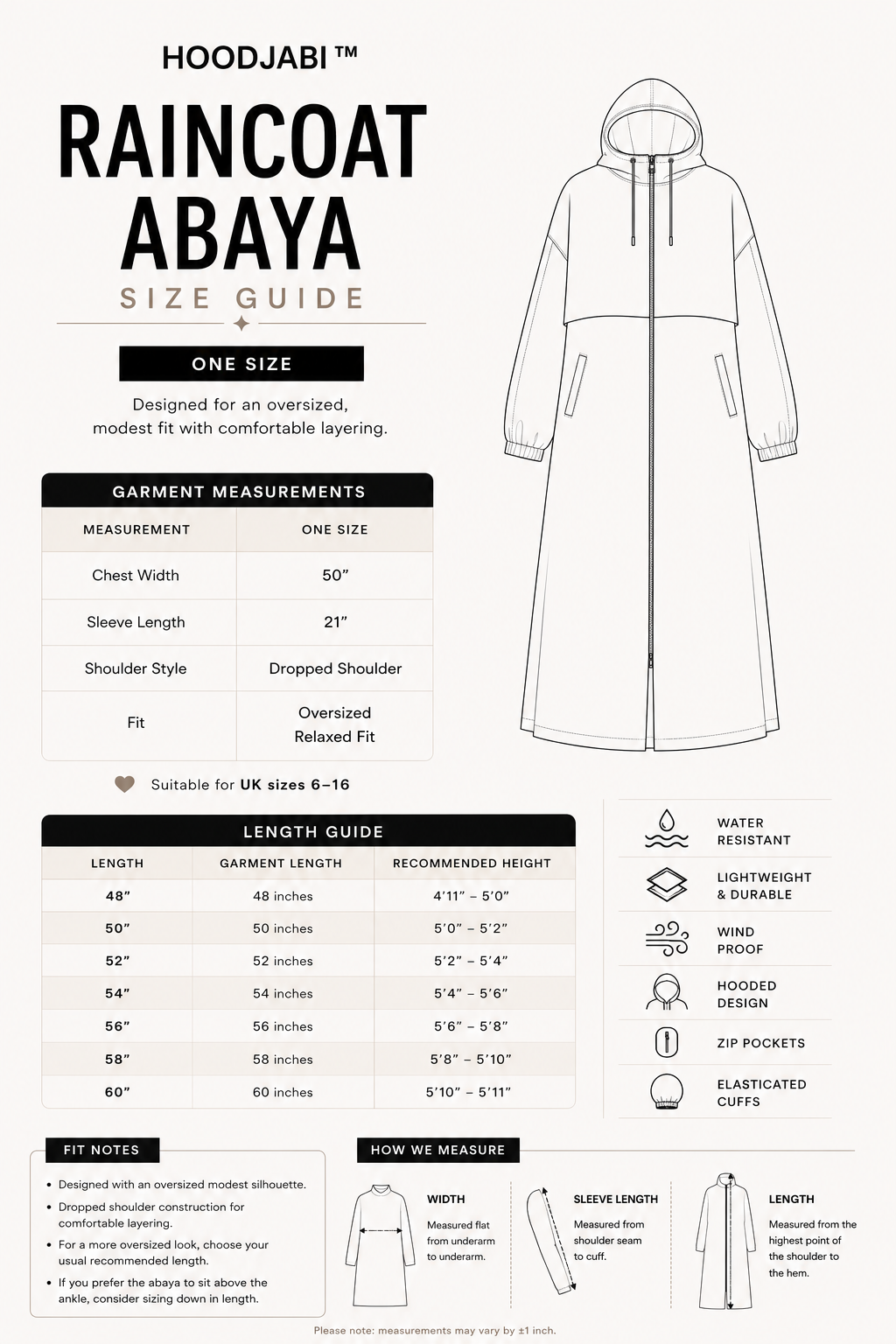 Raincoat abaya