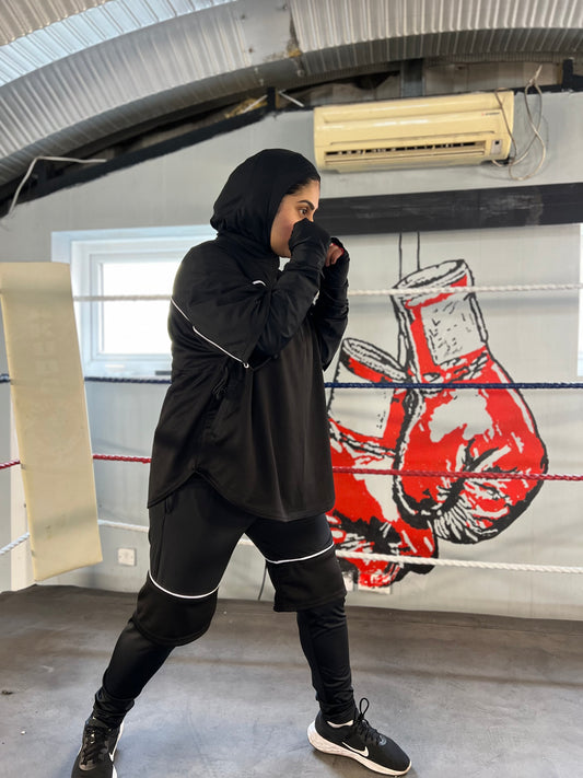 Mesh oversize activewear set